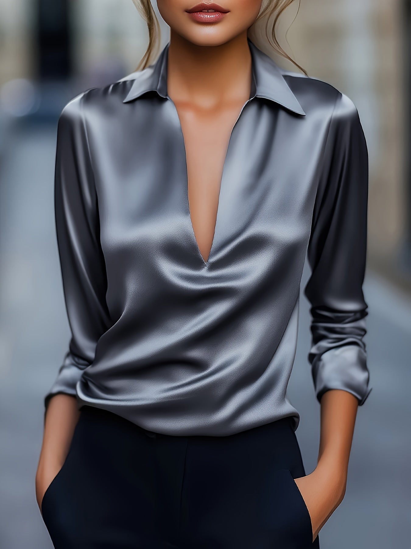 ALBA | Blusa con escote en V
