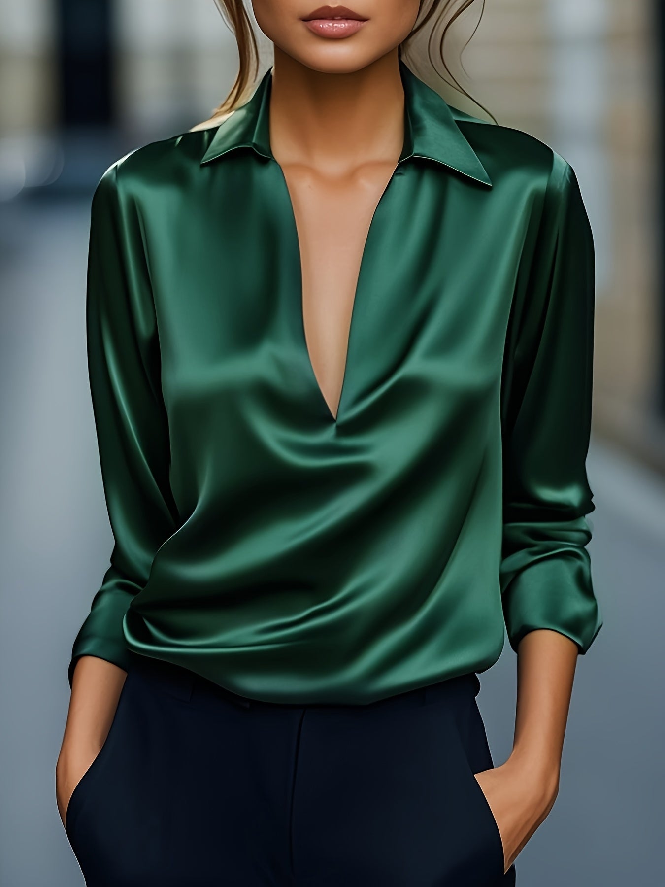ALBA | Blusa con escote en V