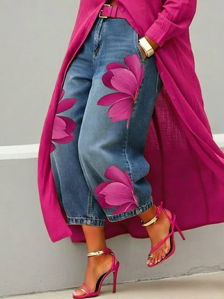 ROZA | Pantalón de tela estampado