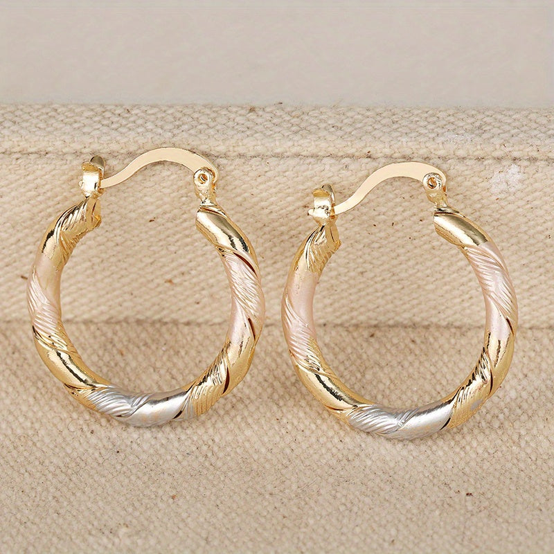 KYSHA | Pendientes de aro bicolor