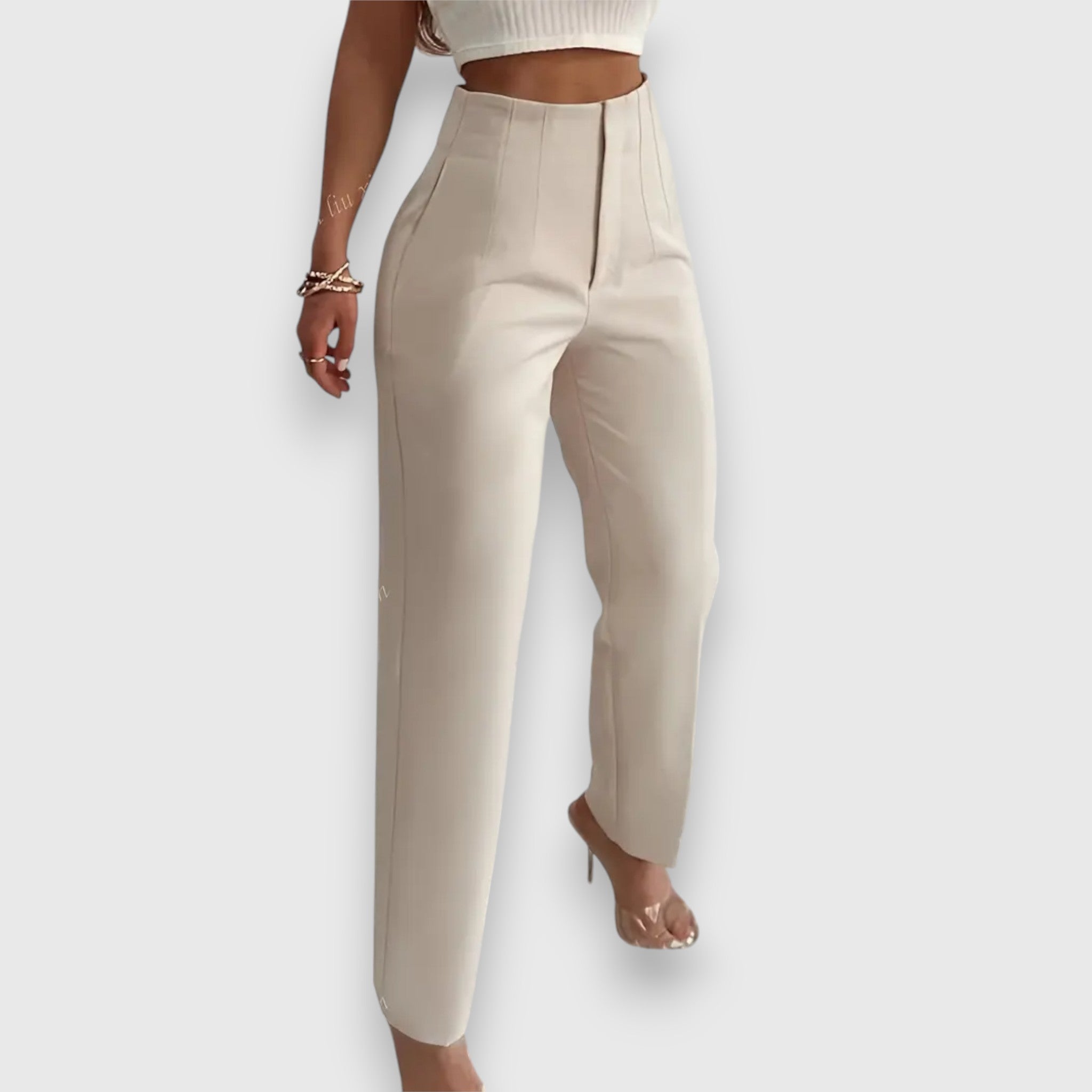 VERENA | Pantalón de rayas con tiro alto