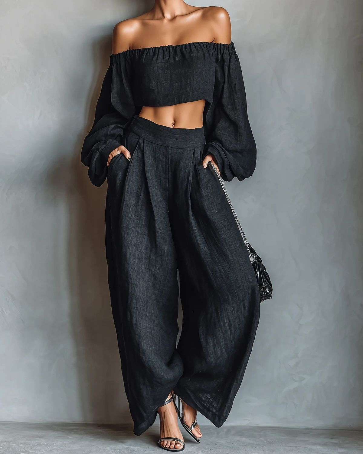 TESS | Conjunto con pantalón ancho