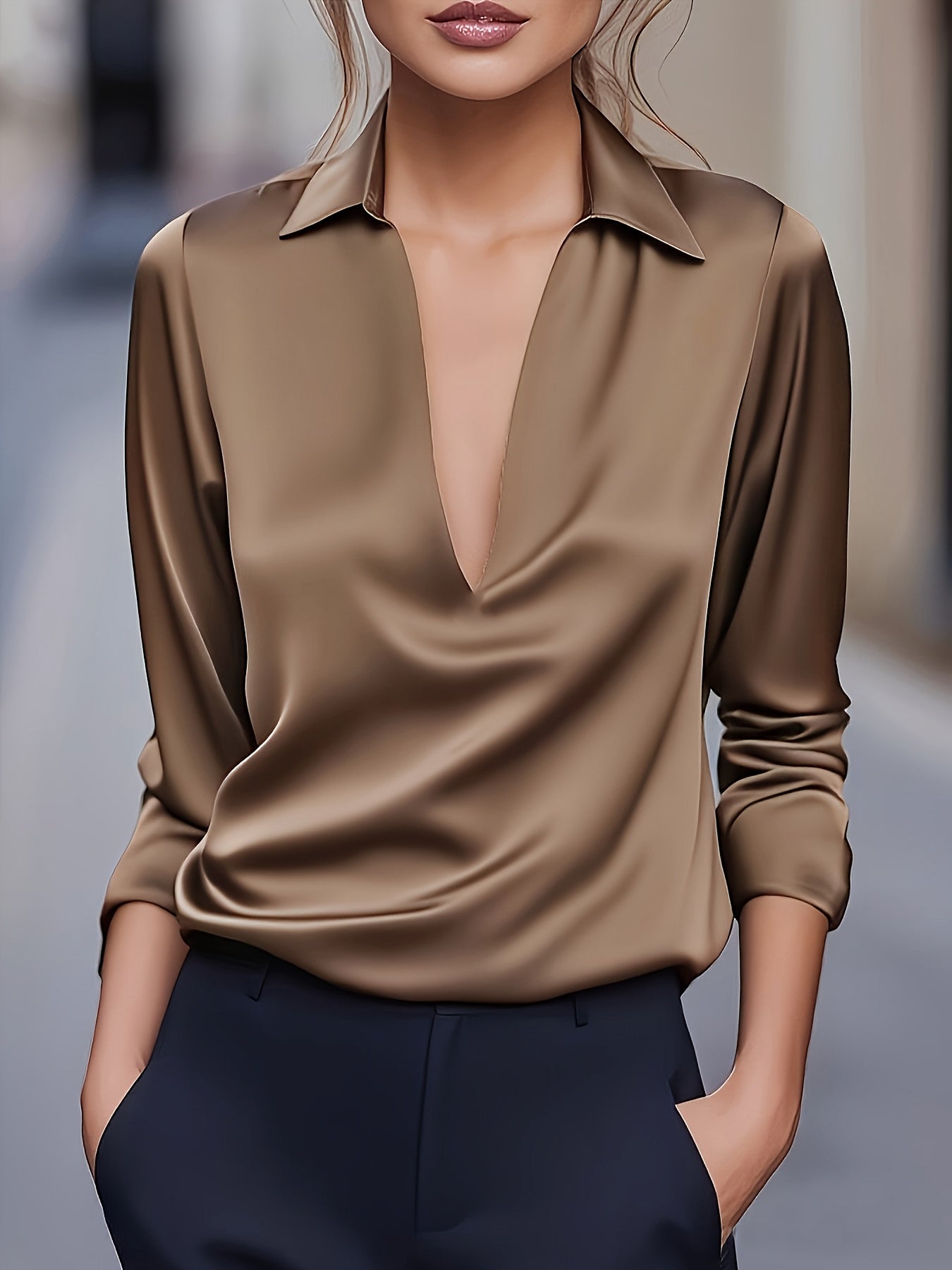 ALBA | Blusa con escote en V