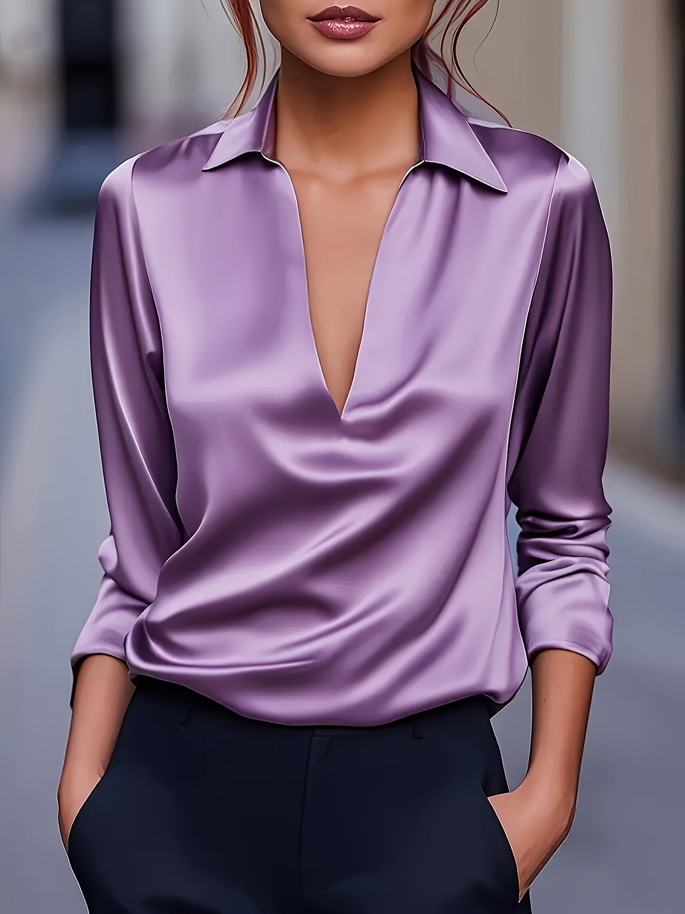 ALBA | Blusa con escote en V