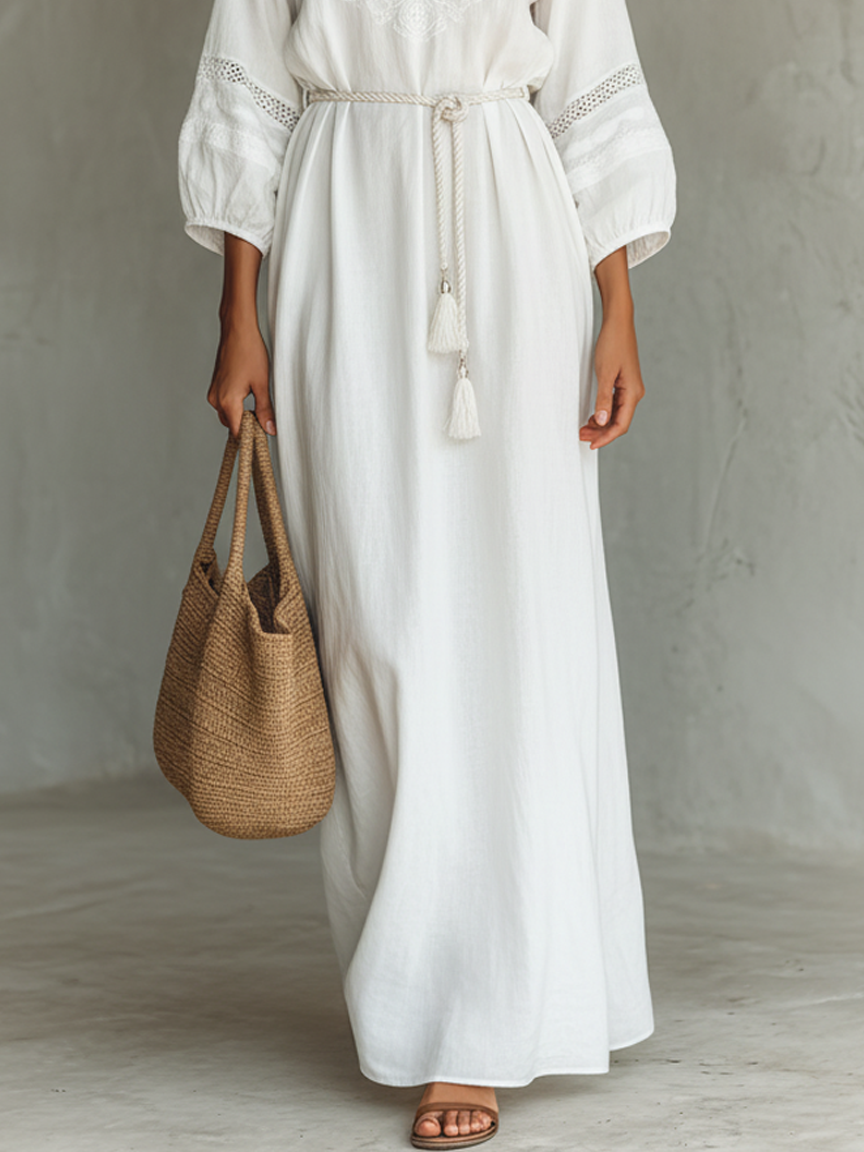 MARÍA | Vestido maxi con encaje