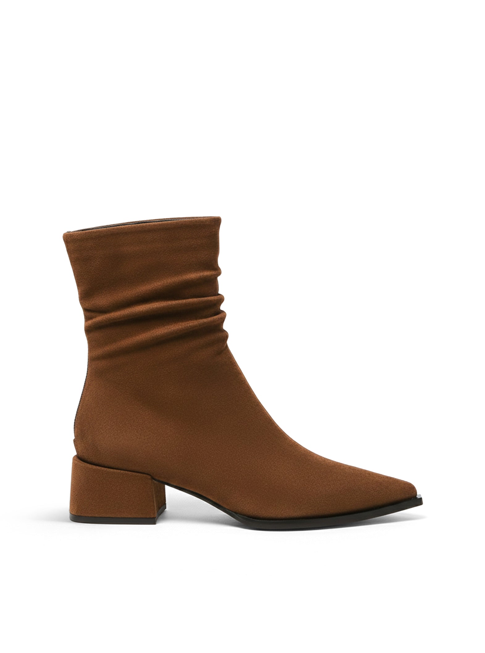 VALERIA | Botas de ante con tacón bajo