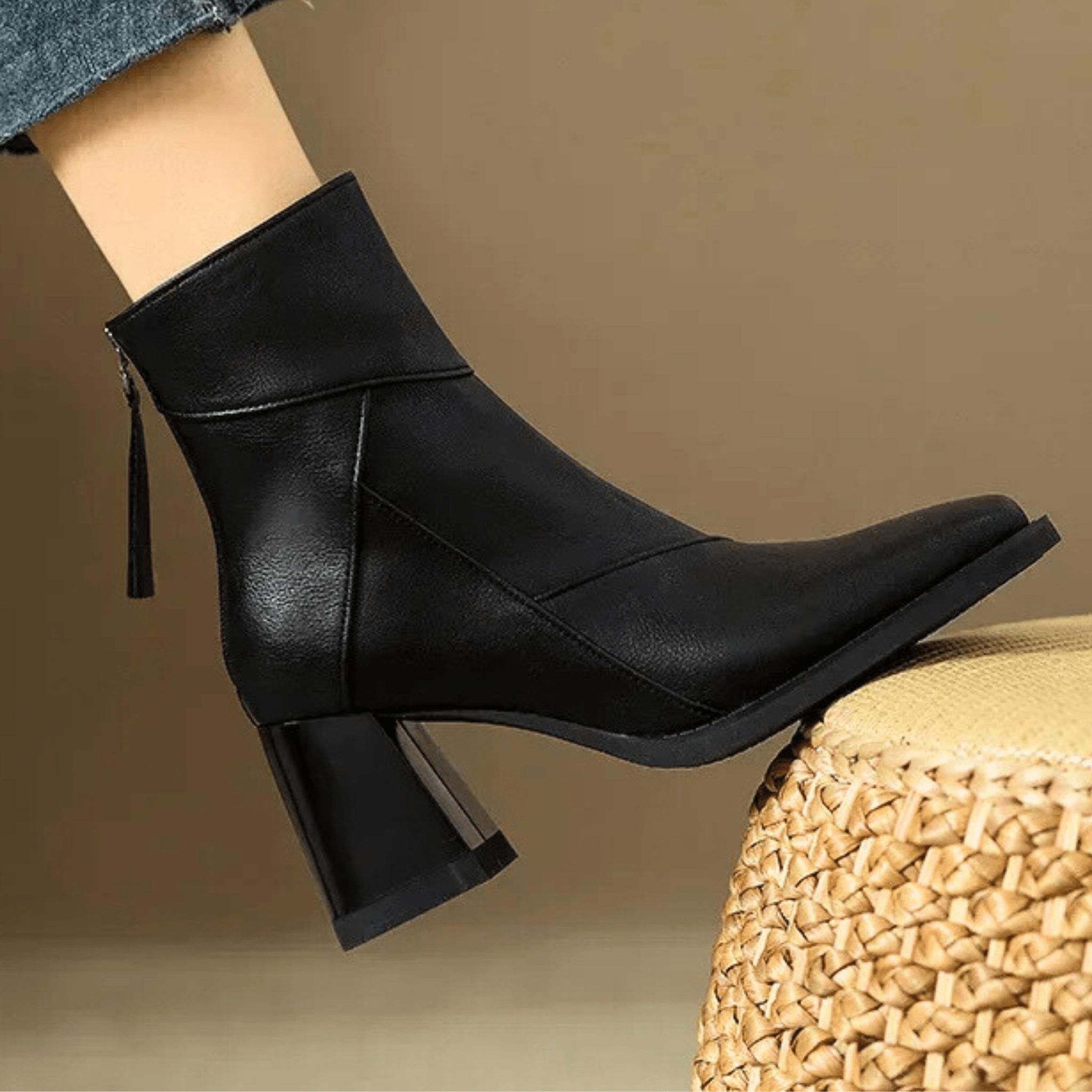 ELARA | Botines con tacón bloque