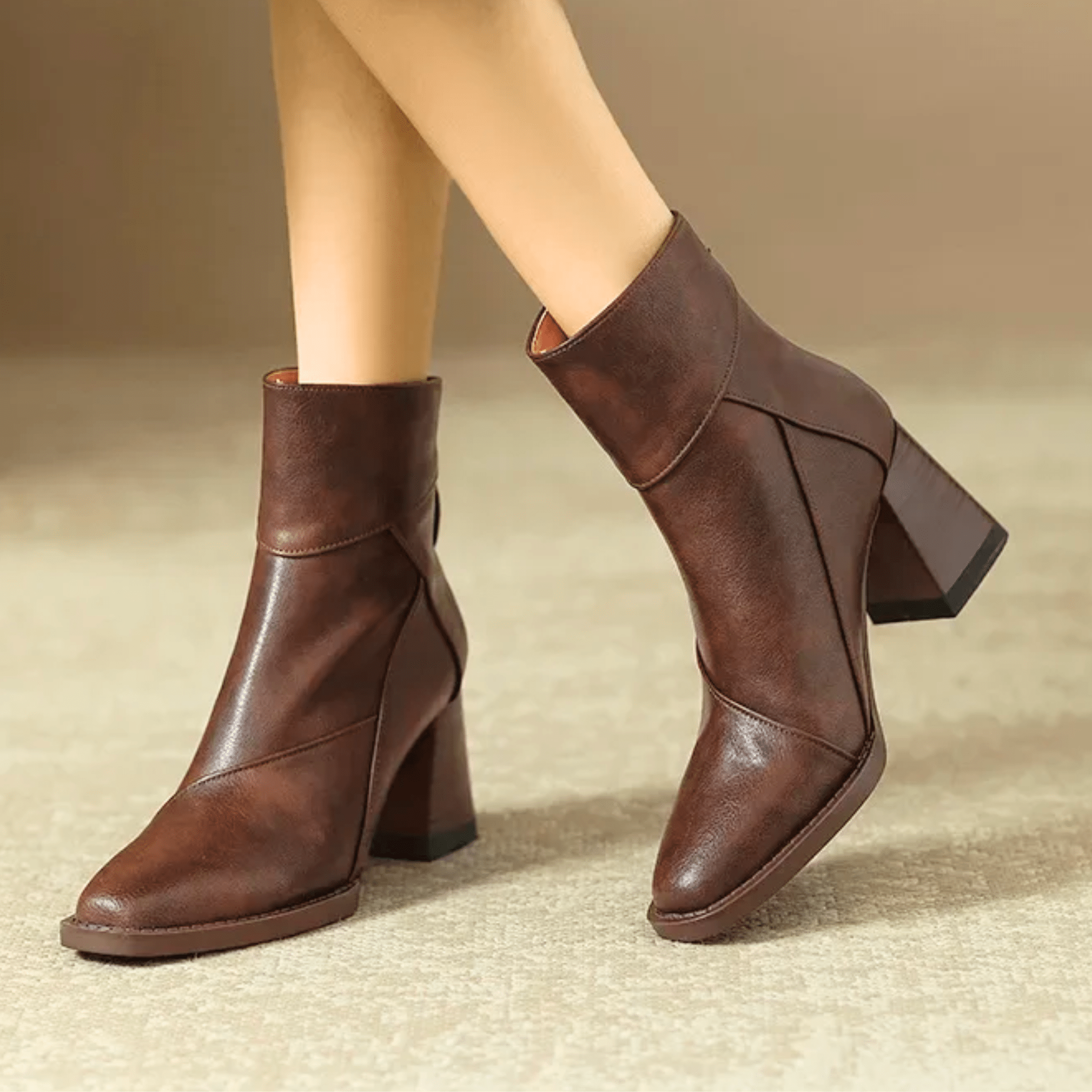ELARA | Botines con tacón bloque