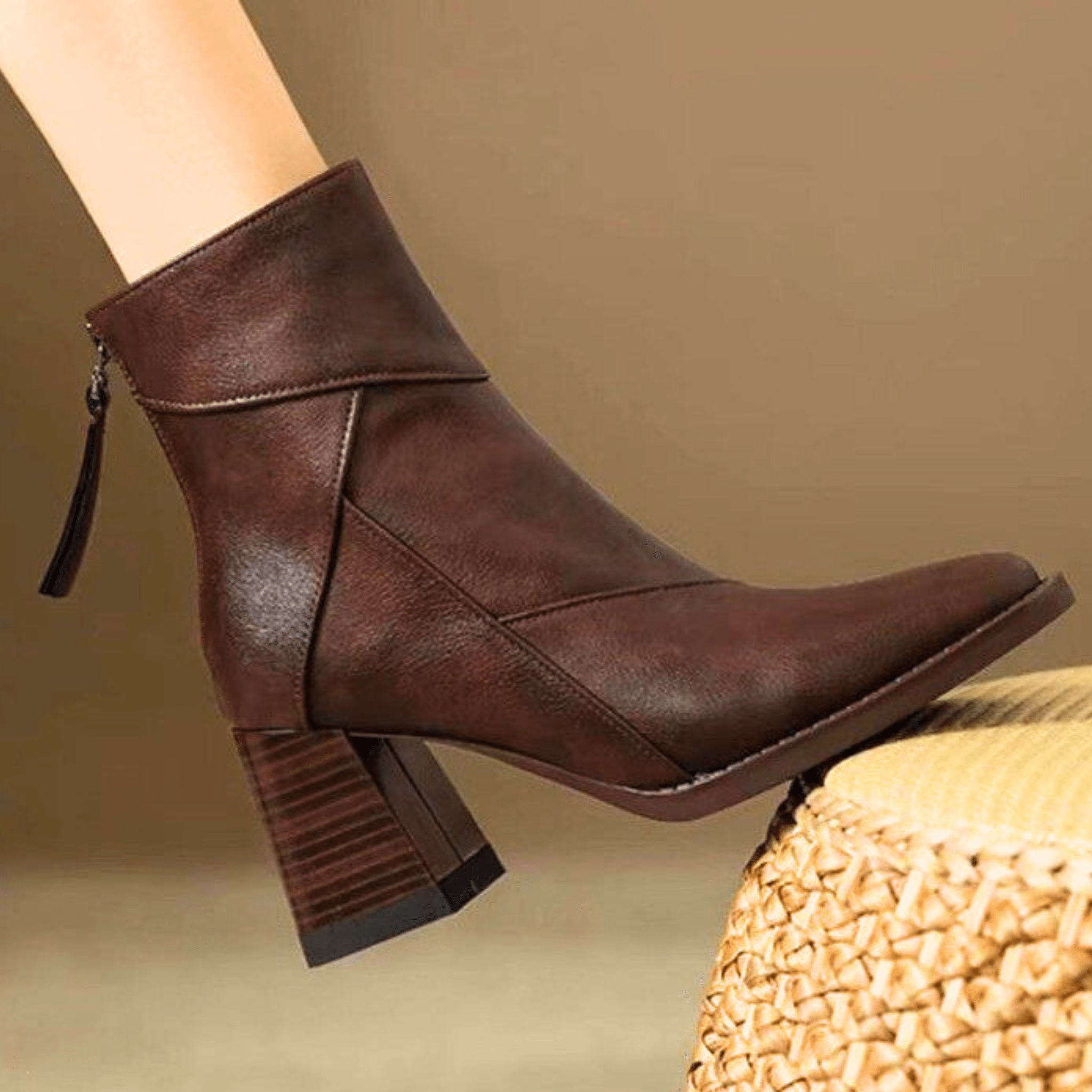 ELARA | Botines con tacón bloque