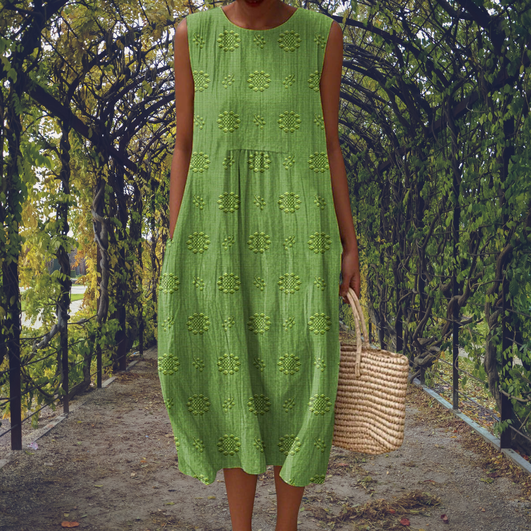 Abito Midi – Aurora – Ricamato con Tasche