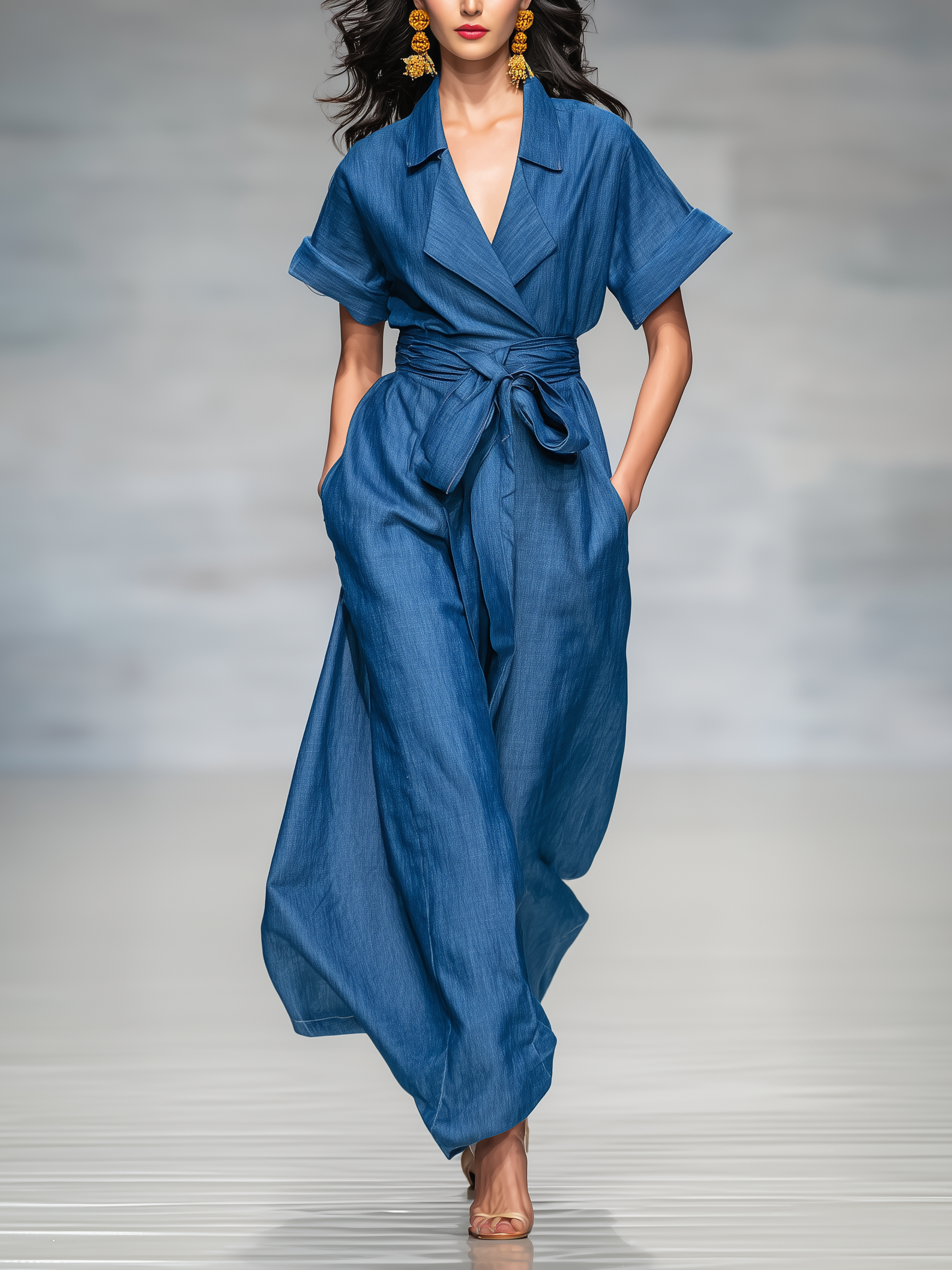 ALEJANDRA | Mono azul estilo denim