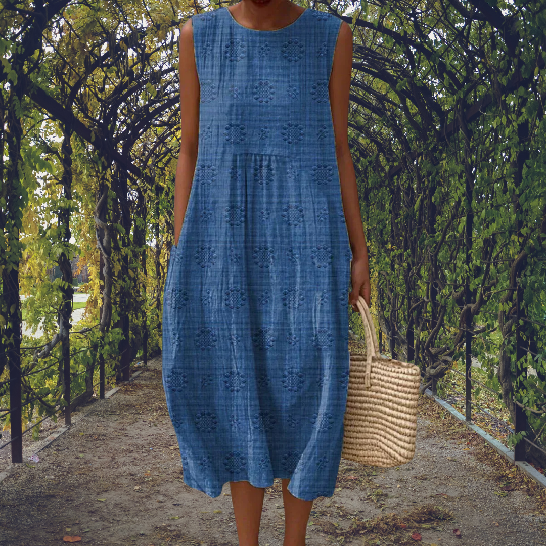 Abito Midi – Aurora – Ricamato con Tasche