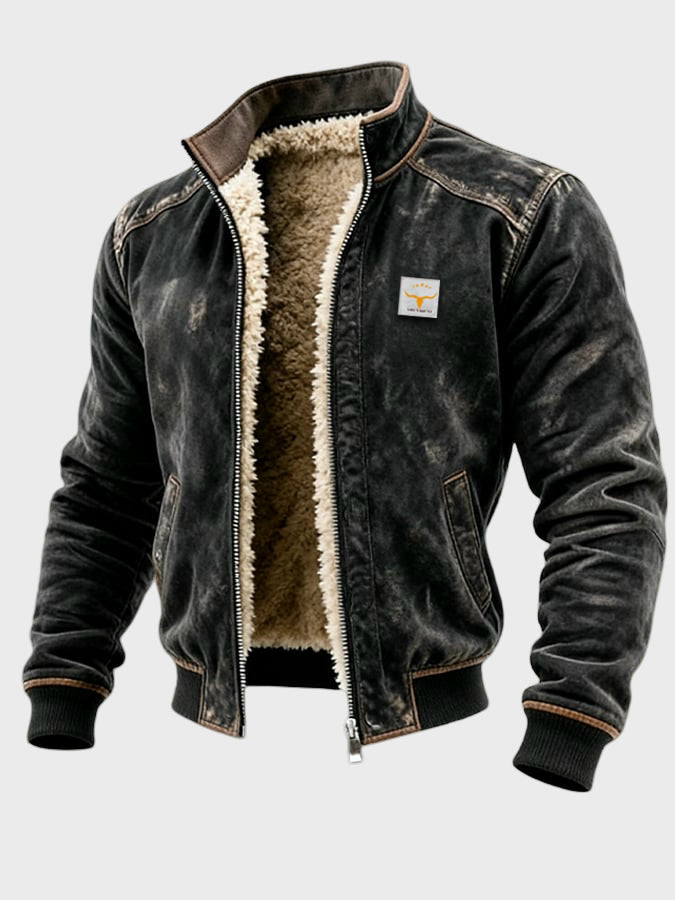 PABLO | Chaqueta de cuero con forro