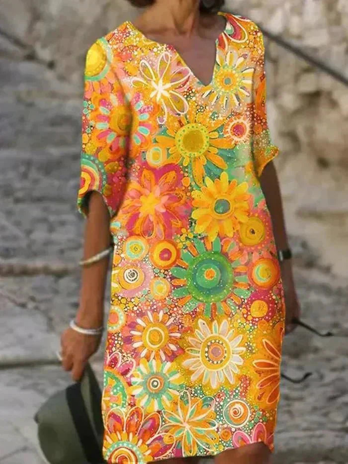 Abito Midi – Valentina – Floreale in Tessuto Leggero