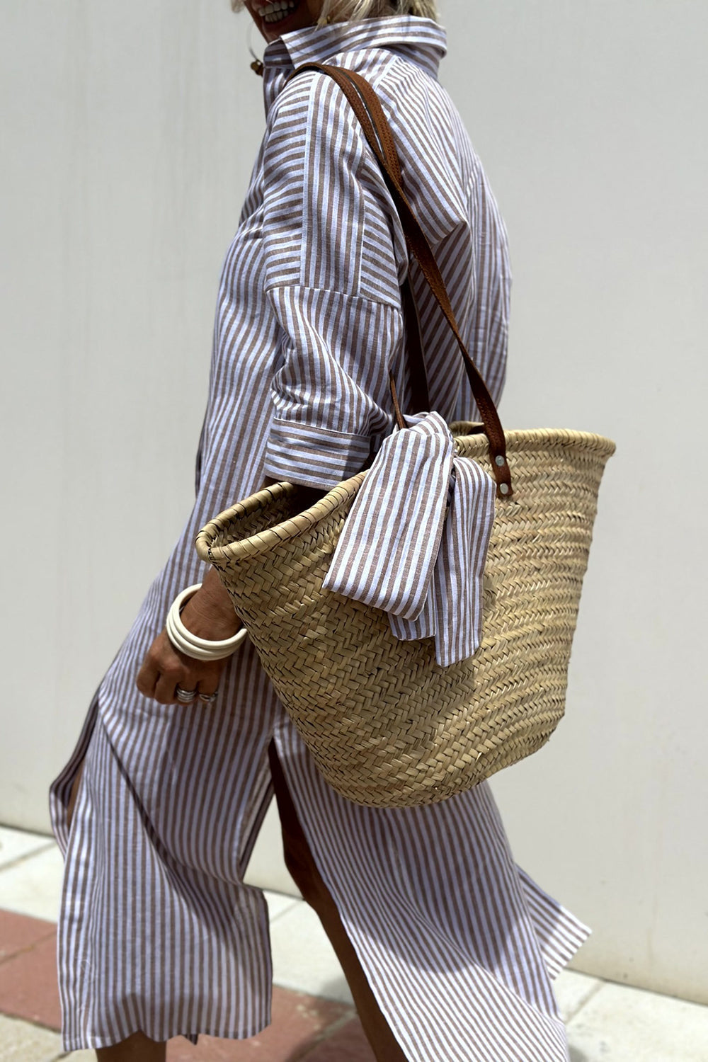 Abito Camicia – Giulia – Taglio Morbido a Righe