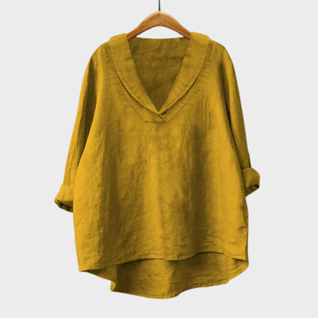 Blusa Elegante – Arianna – Vestibilità Sciolta e Stampa Artistica