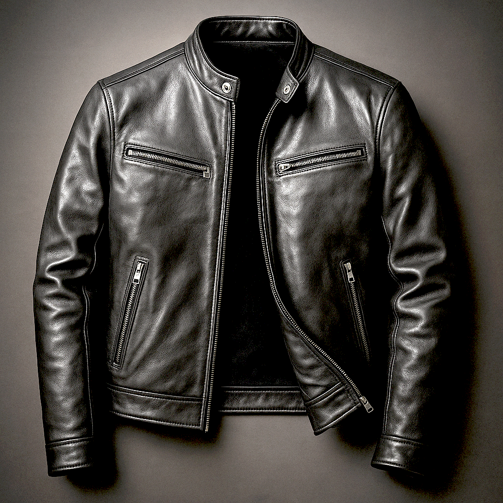 JUAN | Chaqueta de cuero estilo retro