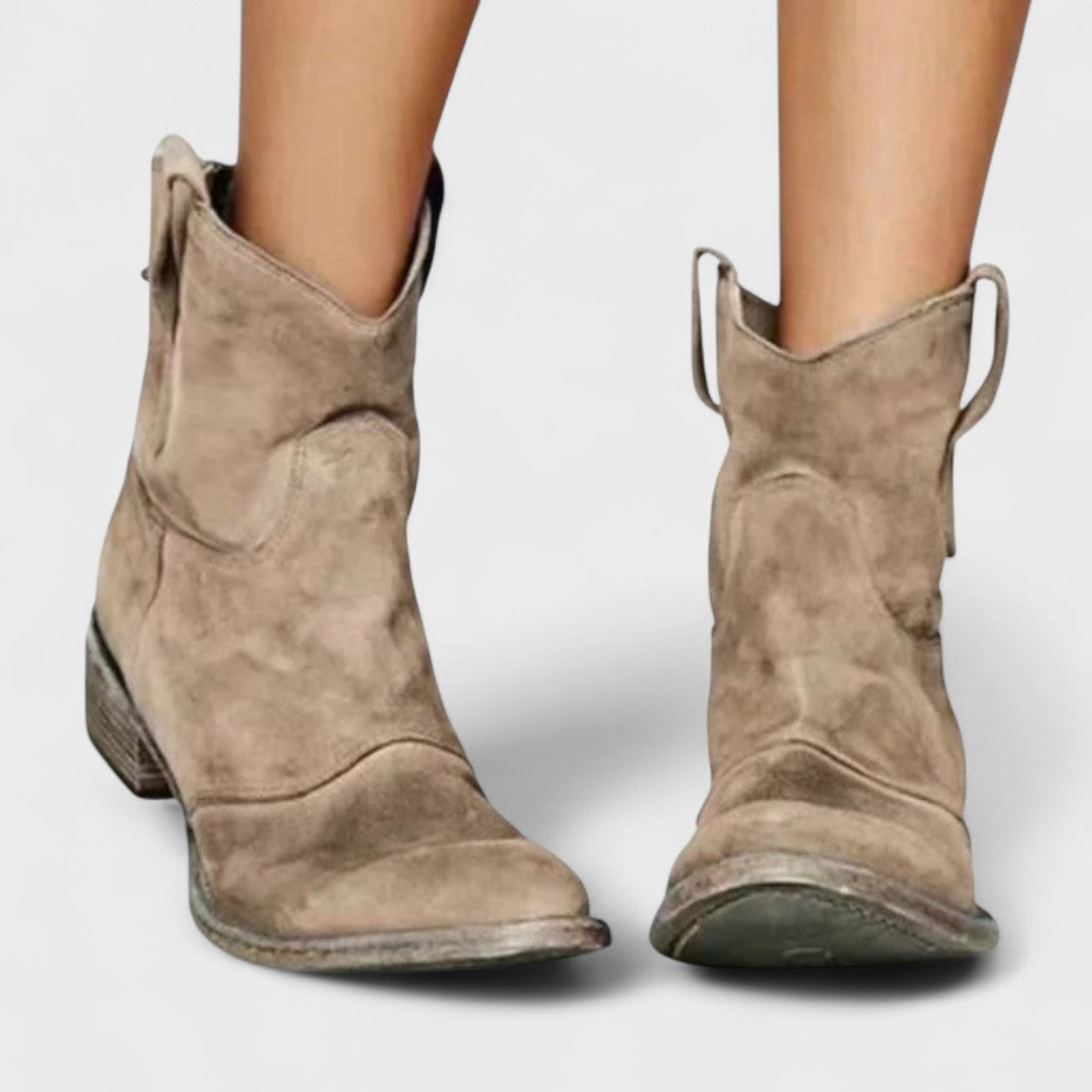 CARLOTTA | Botines con tacón de bloque western