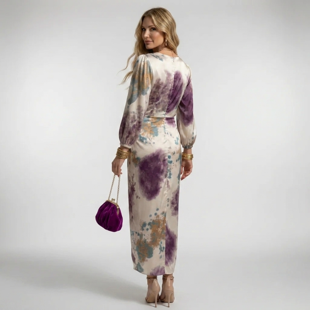 SELENE | Conjunto floral con falda midi