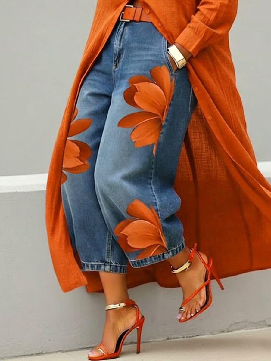 ROZA | Pantalón de tela estampado