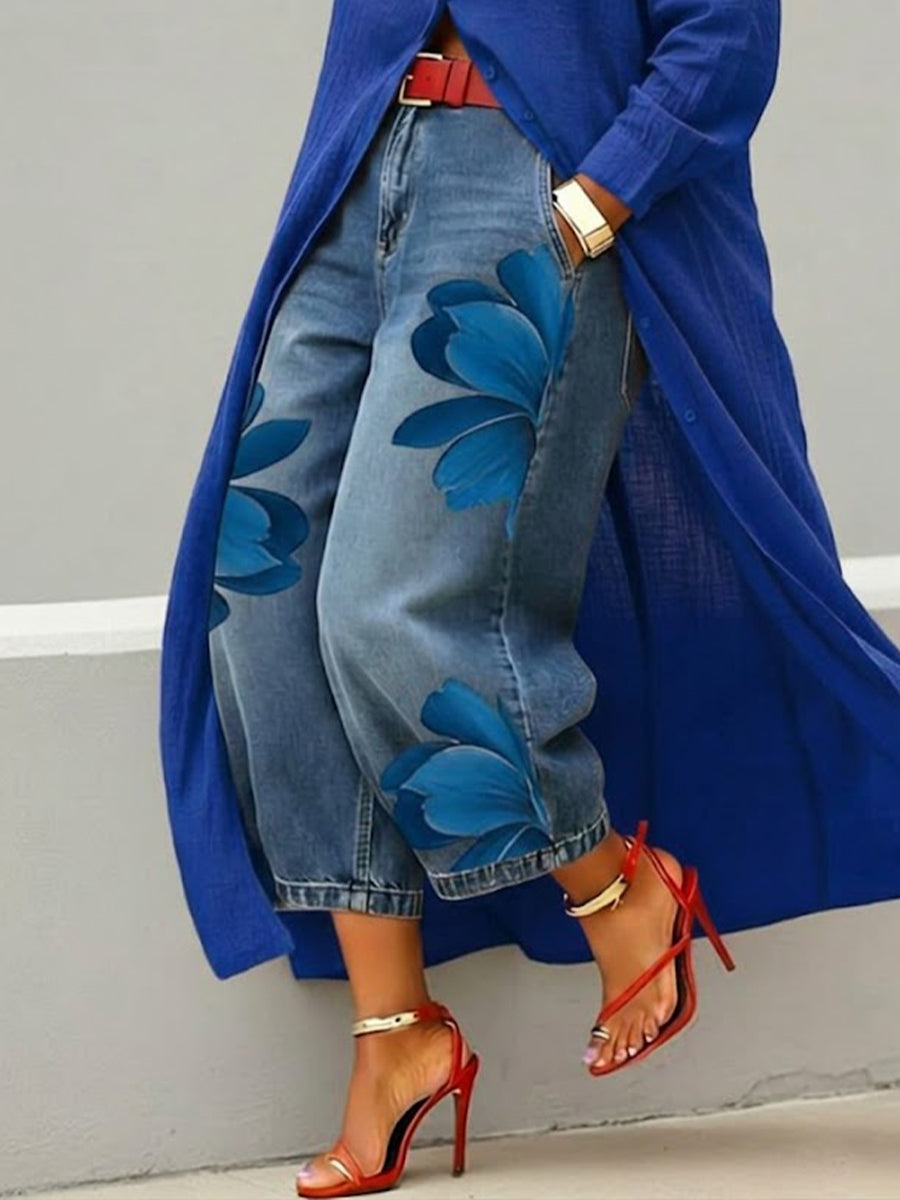 ROZA | Pantalón de tela estampado