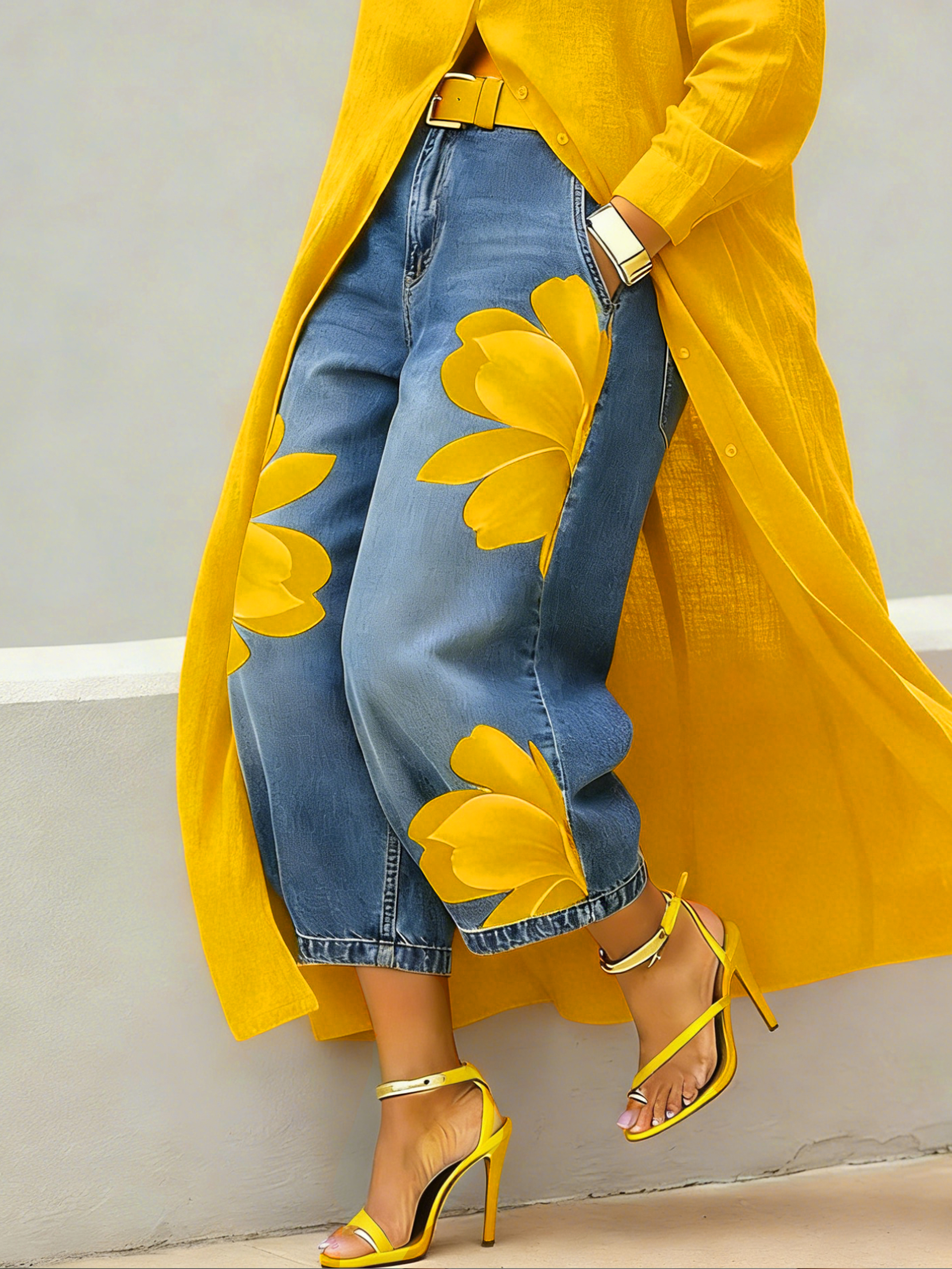 ROZA | Pantalón de tela estampado