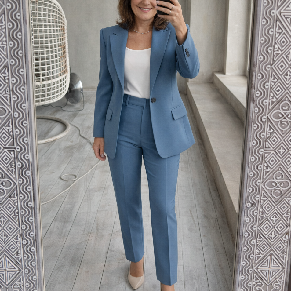 ELIZA | Conjunto con blazer de corte recto