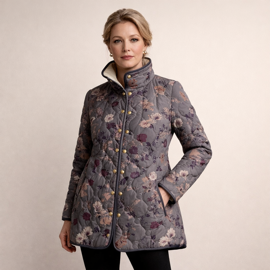 ELŻBIETA | Chaqueta acolchada floral