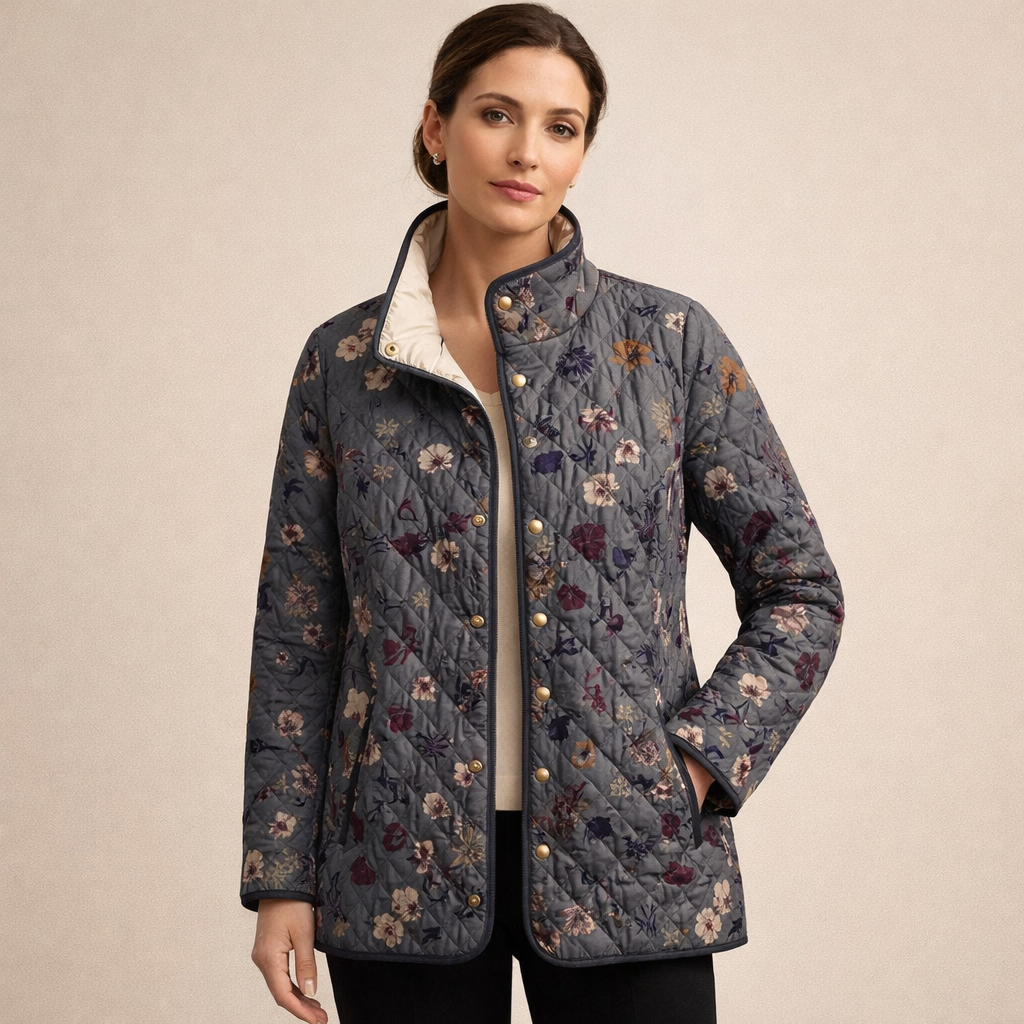 ELŻBIETA | Chaqueta acolchada floral