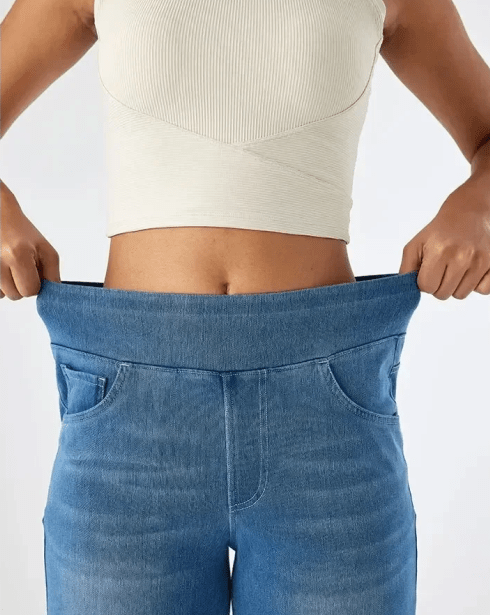 LINDA | Jeans de tiro alto y pierna ancha