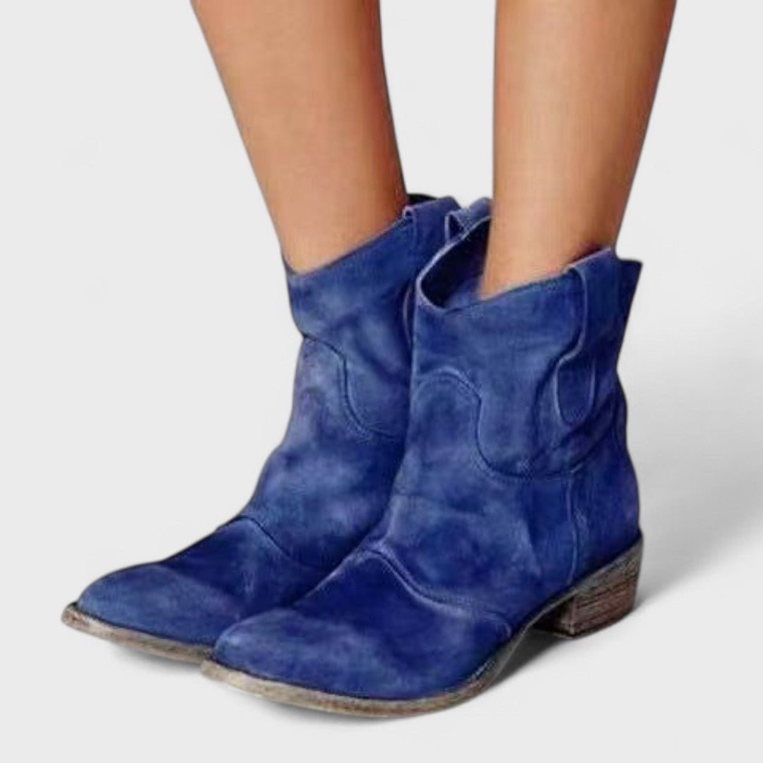 CARLOTTA | Botines con tacón de bloque western