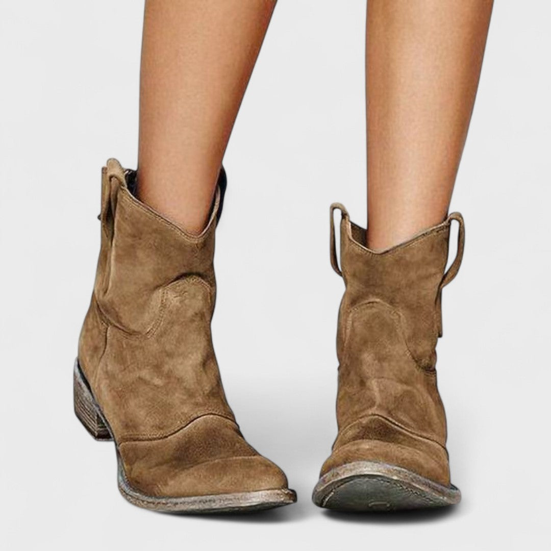 CARLOTTA | Botines con tacón de bloque western