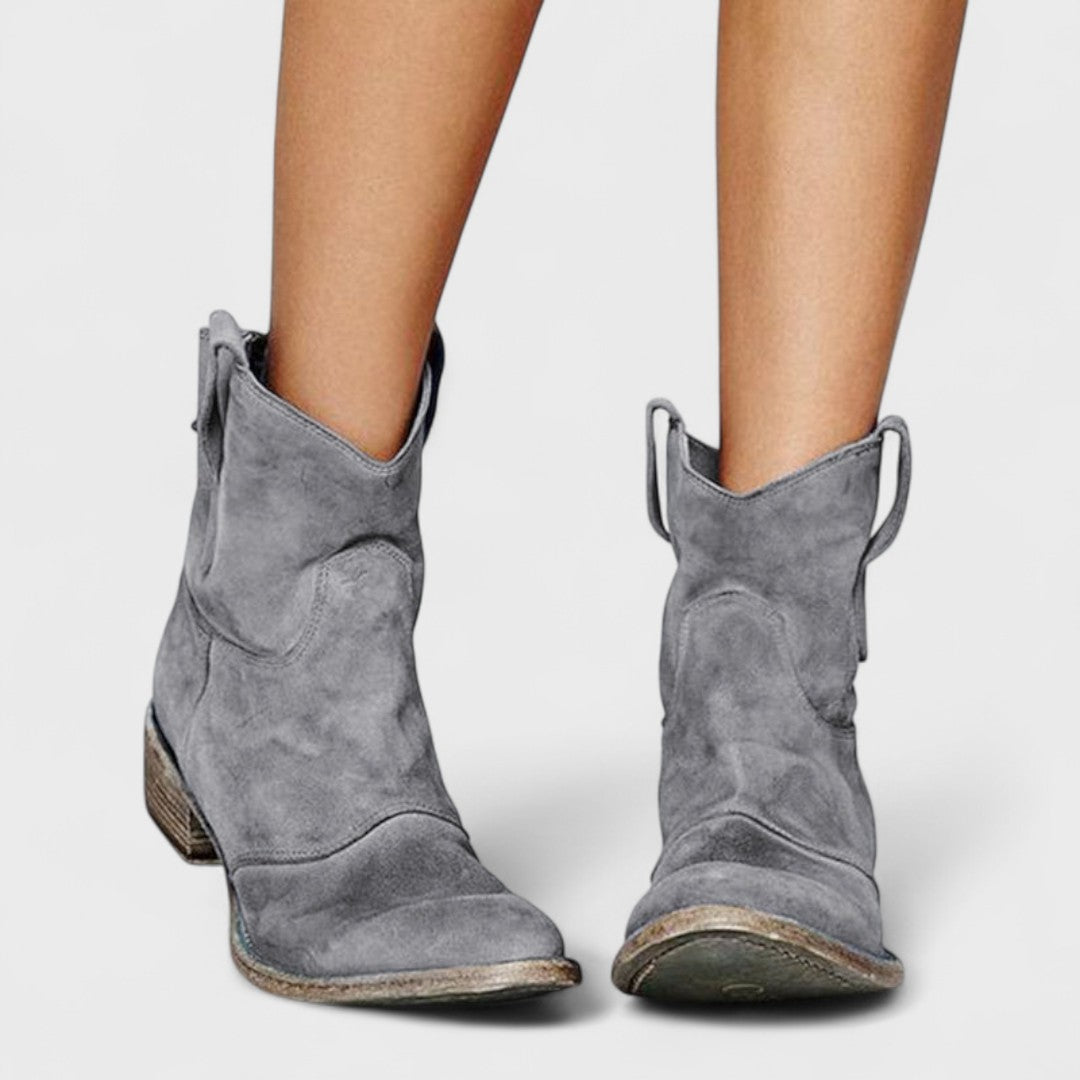 CARLOTTA | Botines con tacón de bloque western