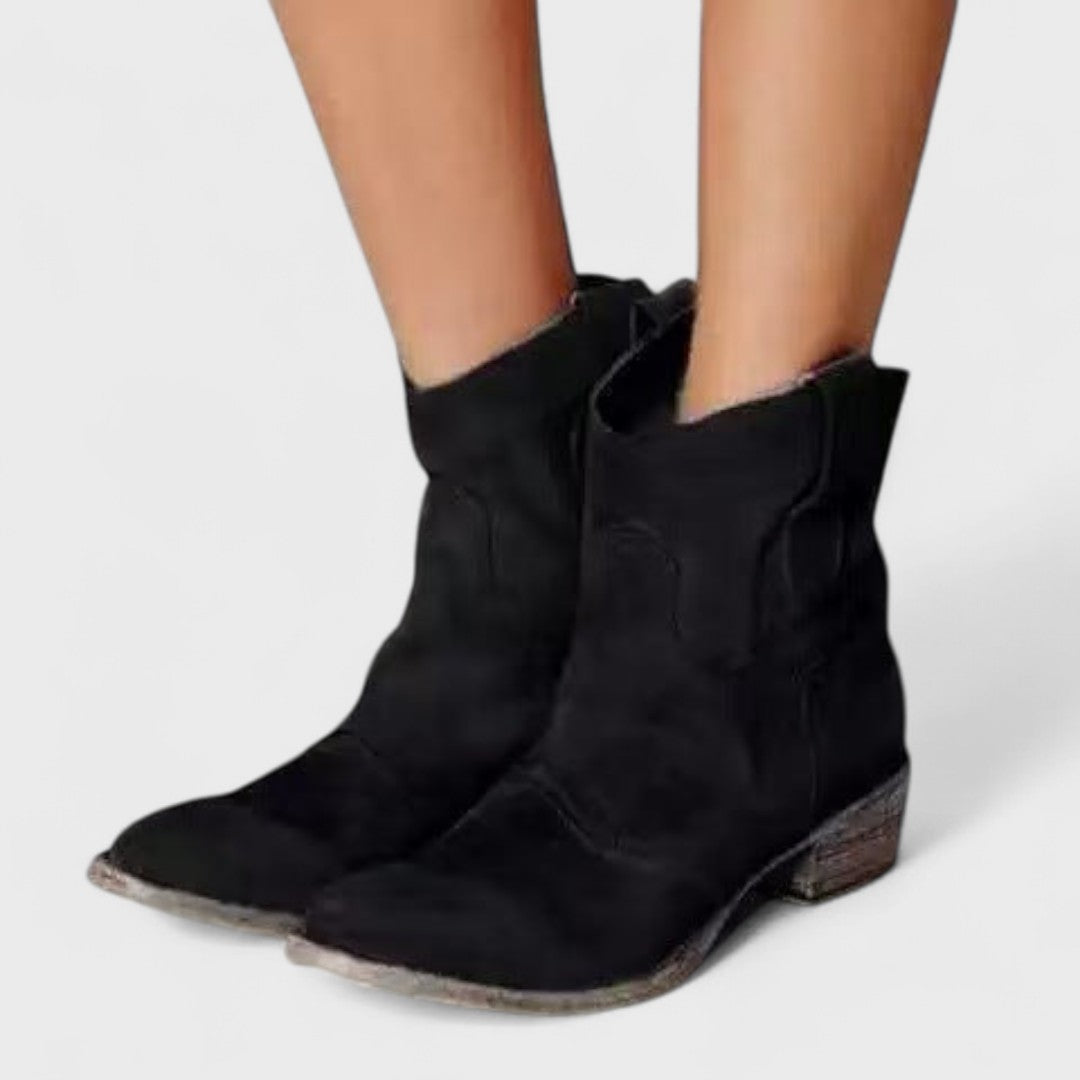 CARLOTTA | Botines con tacón de bloque western