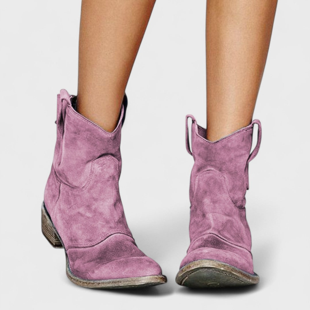 CARLOTTA | Botines con tacón de bloque western