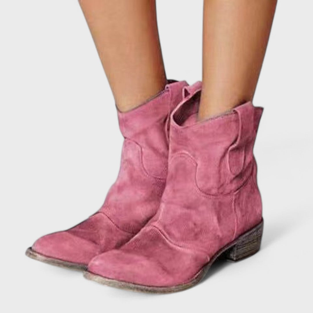 CARLOTTA | Botines con tacón de bloque western