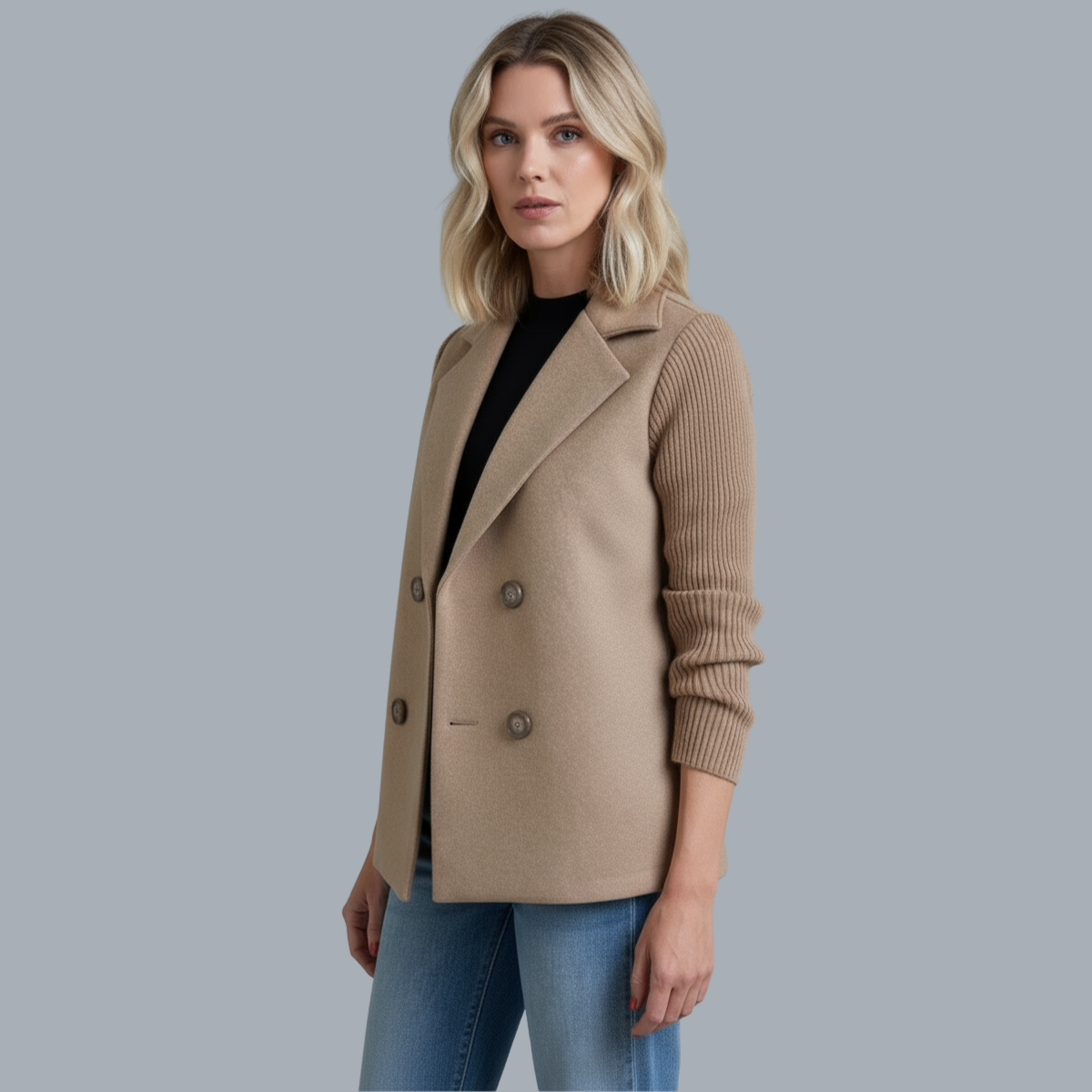 SASHA | Blazer de punto con botones