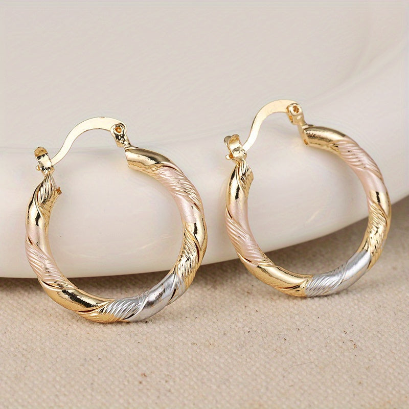 KYSHA | Pendientes de aro bicolor
