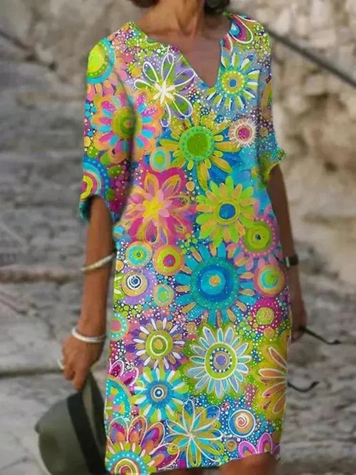 Abito Midi – Valentina – Floreale in Tessuto Leggero
