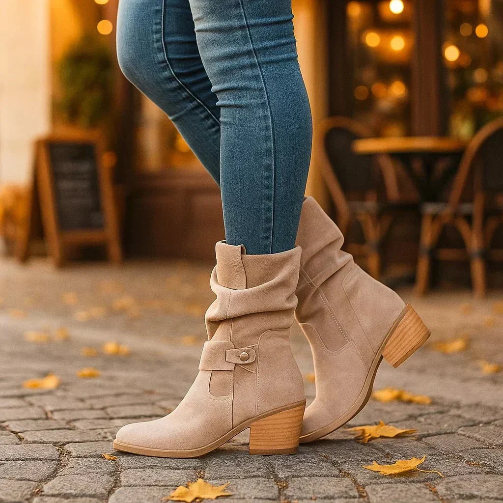JIMENA | Botas con tacón bajo