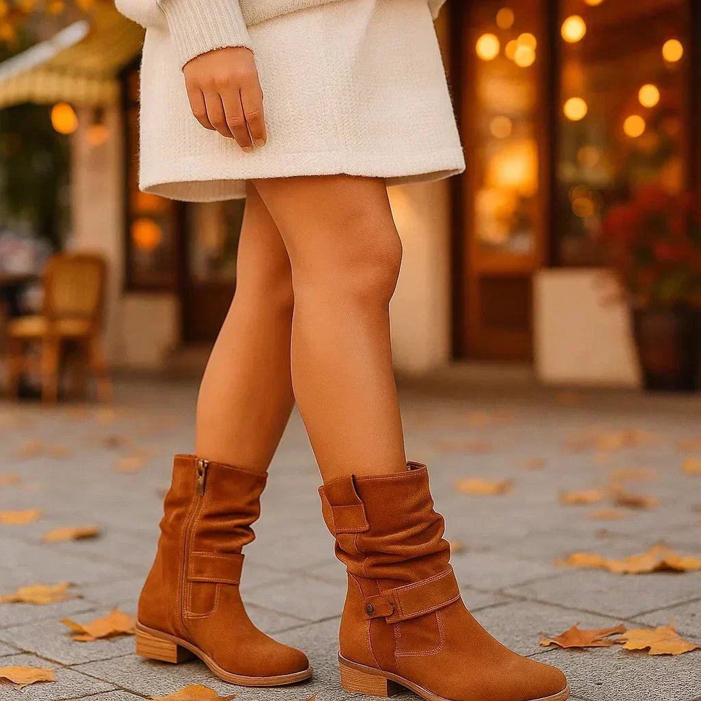 JIMENA | Botas con tacón bajo
