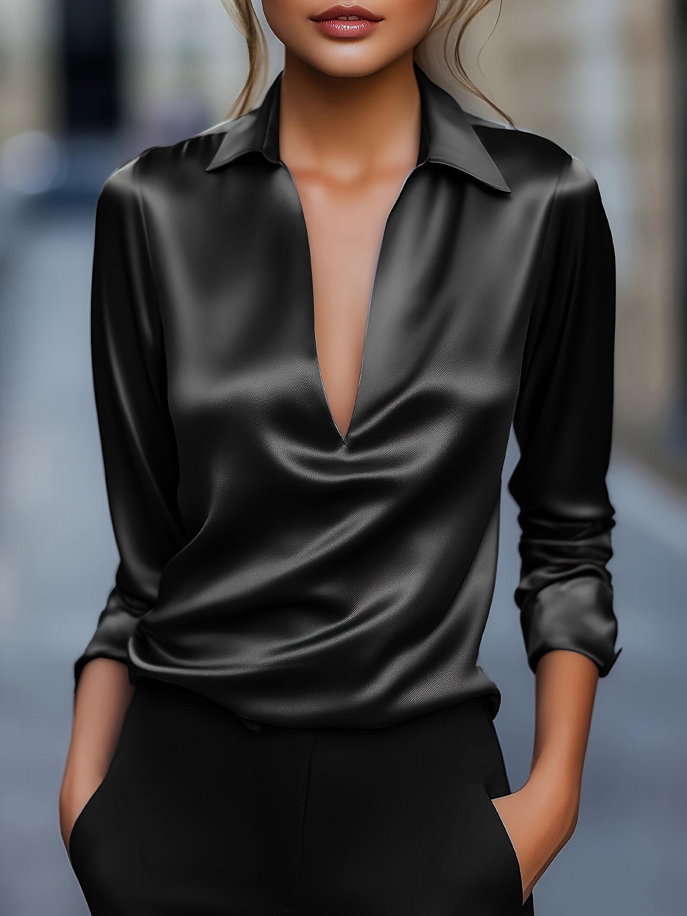 ALBA | Blusa con escote en V