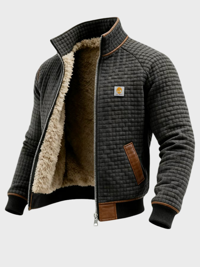 OSCAR | Chaqueta texturizada con cuello alto