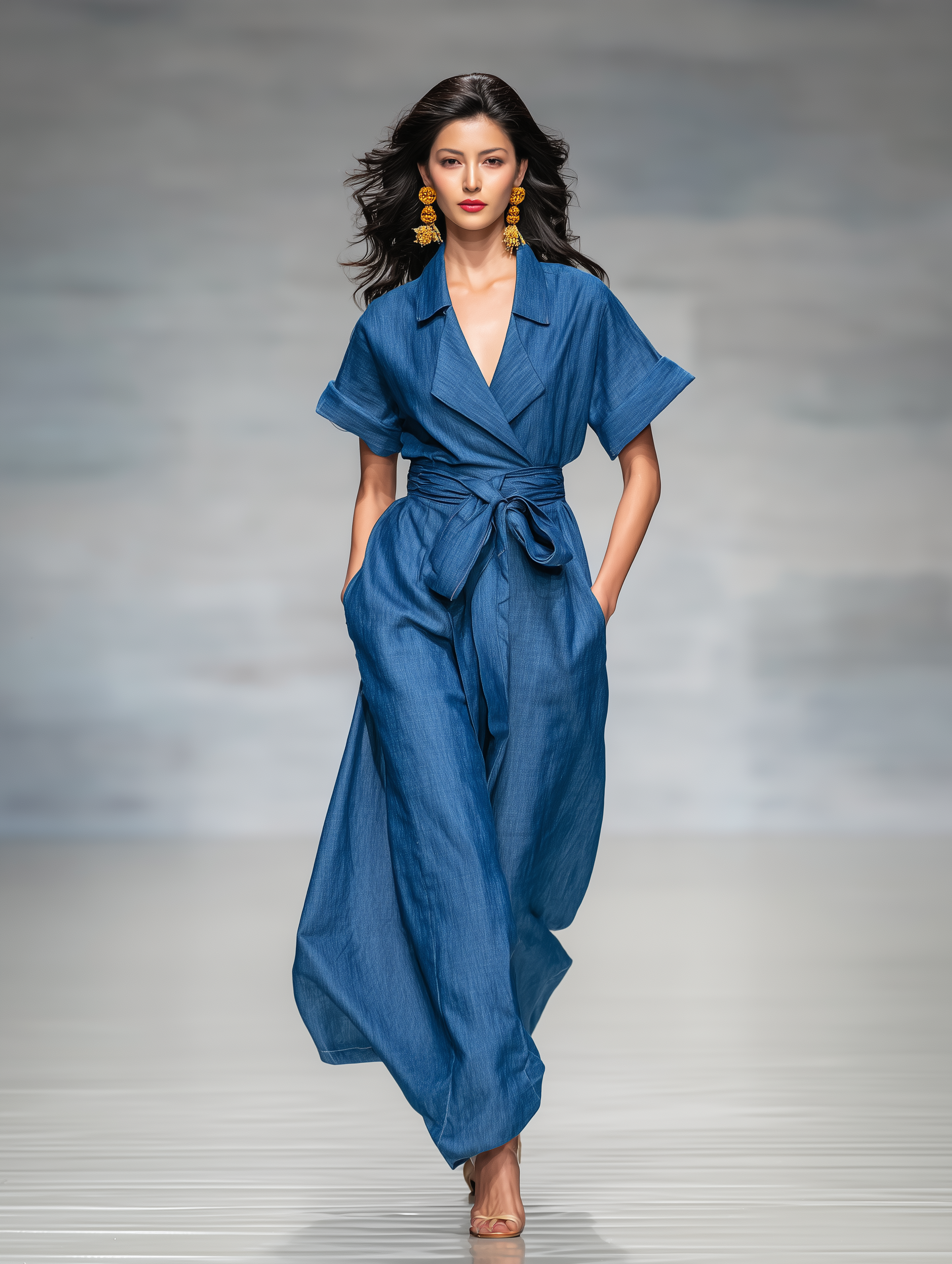 ALEJANDRA | Mono azul estilo denim