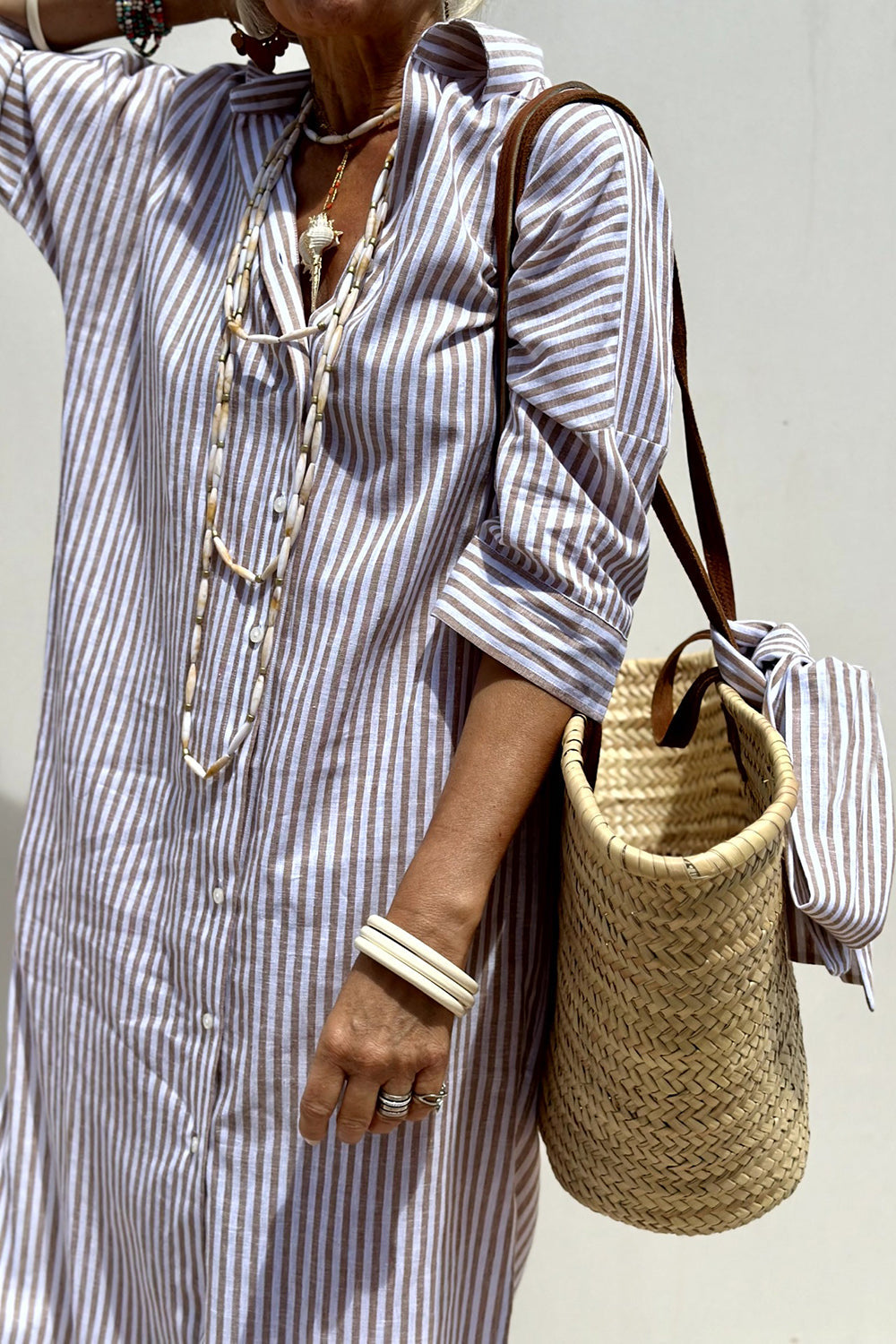 Abito Camicia – Giulia – Taglio Morbido a Righe