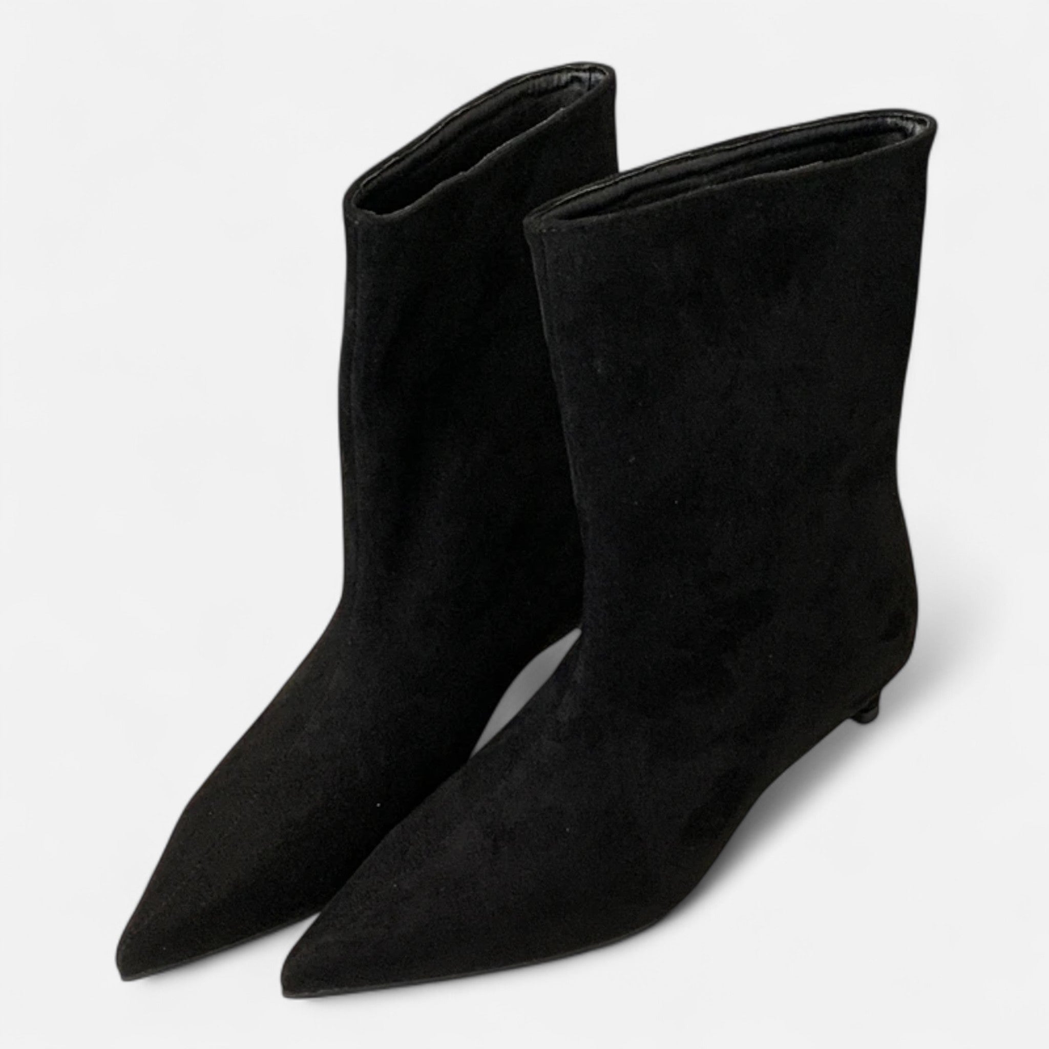 LAURA | Botines de punta afilada con tacón bajo