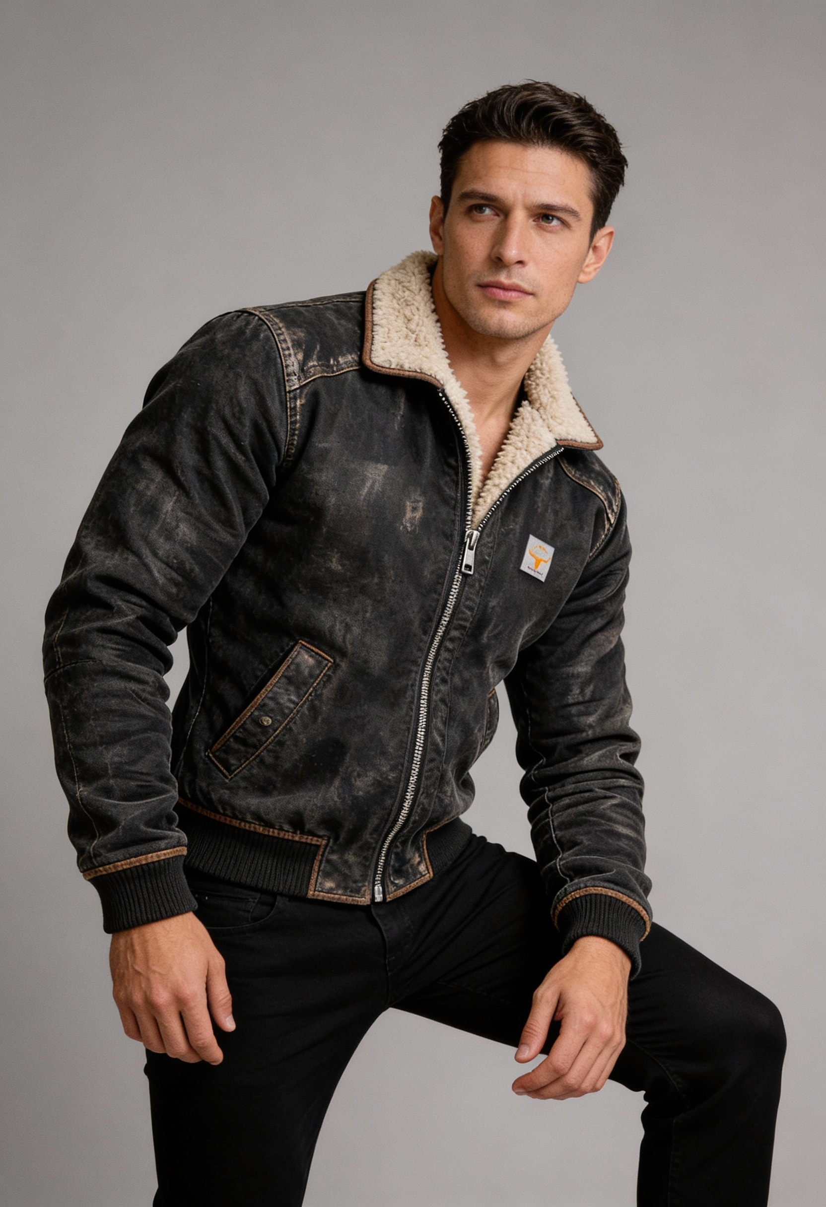 PABLO | Chaqueta de cuero con forro