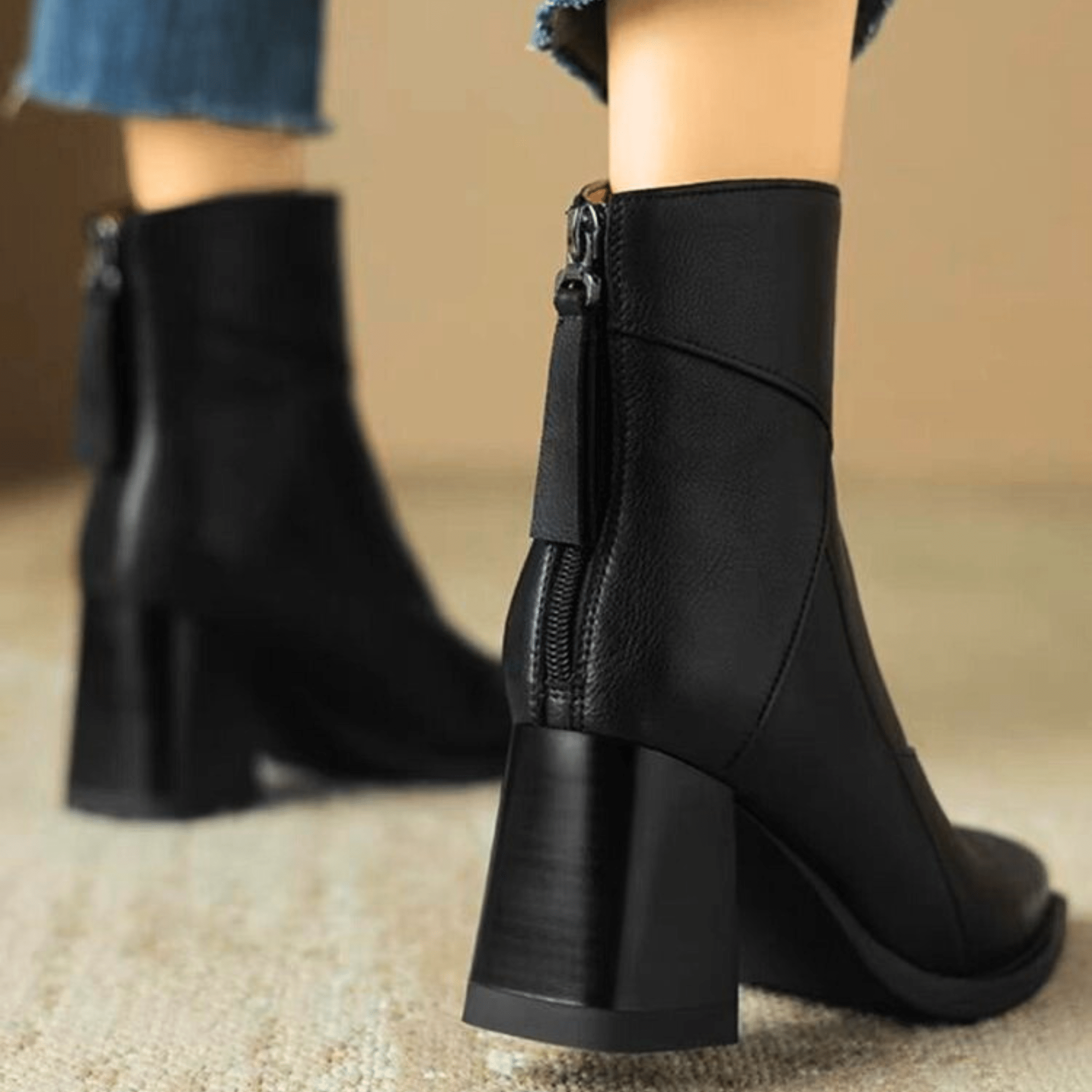 ELARA | Botines con tacón bloque