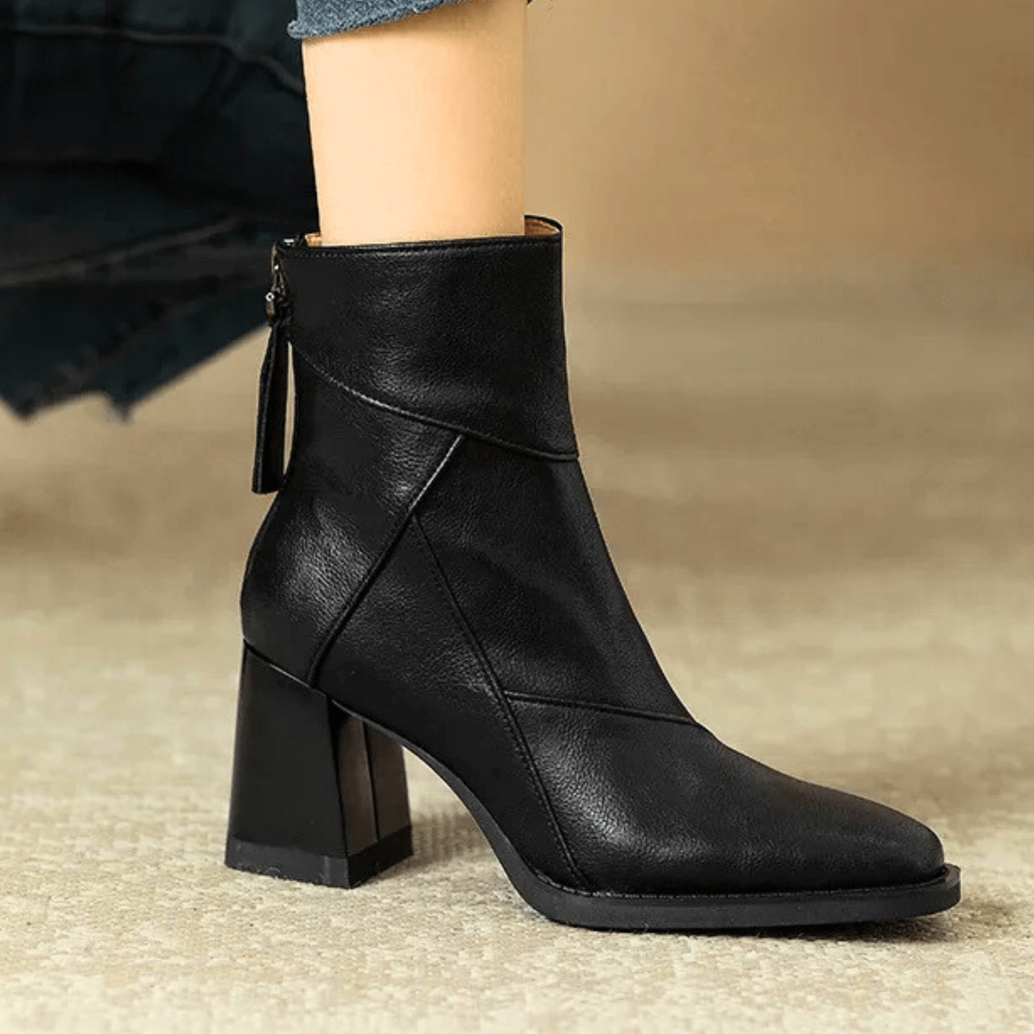 ELARA | Botines con tacón bloque