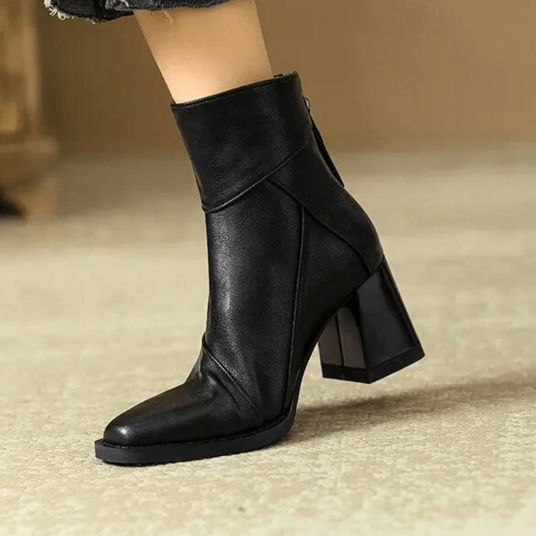 ELARA | Botines con tacón bloque